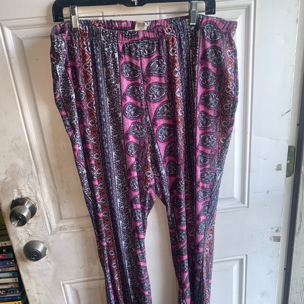Paisley flare pants